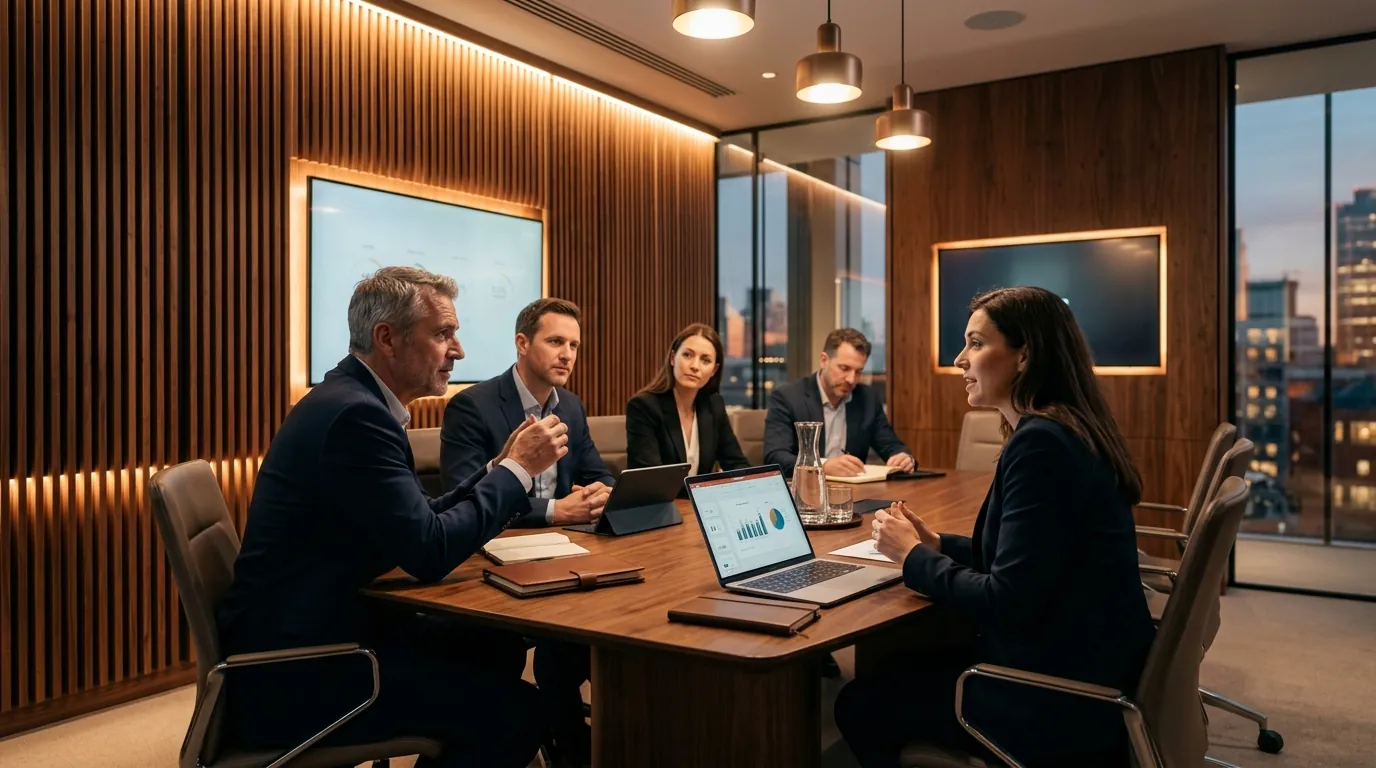 Equipo ejecutivo y desarrollo de software Surepoise